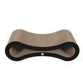 Extra-Large Cat Scratcher Board Bed with Catnip - Black and Brown