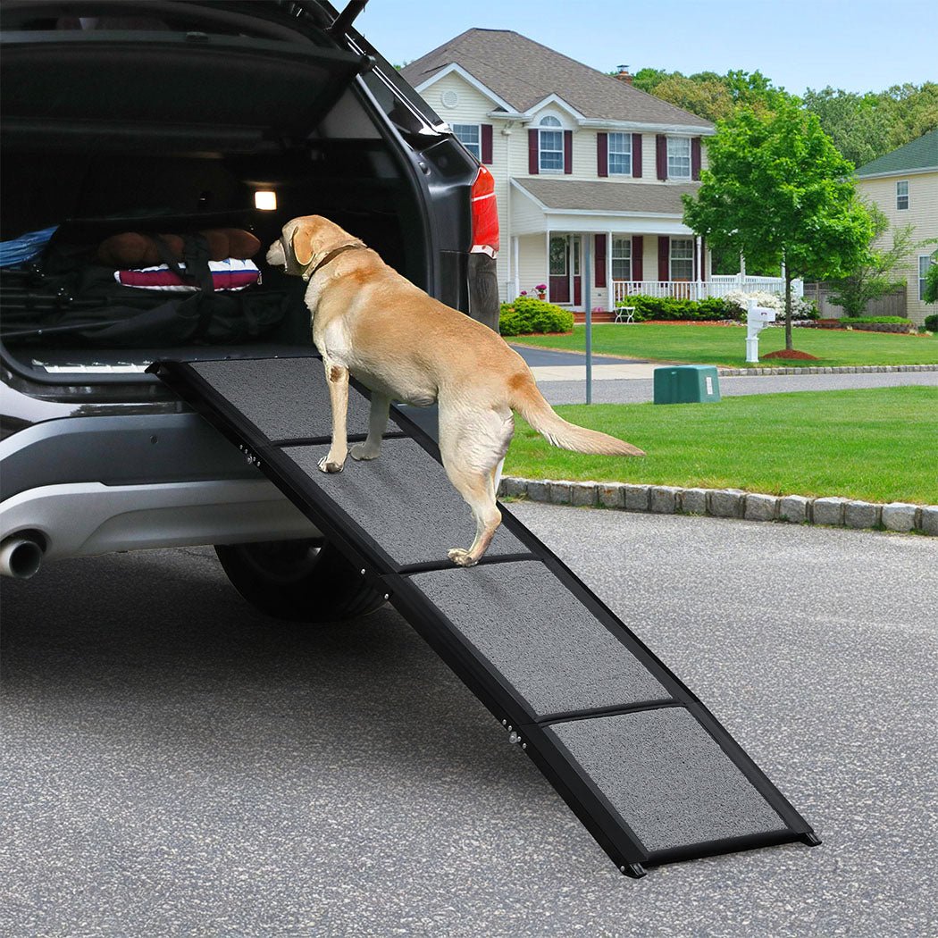 Extra - Long Foldable Dog Ramp 100kg Capacity - Grey - Rivercity House & Home Co. (ABN 18 642 972 209) - Affordable Modern Furniture Australia