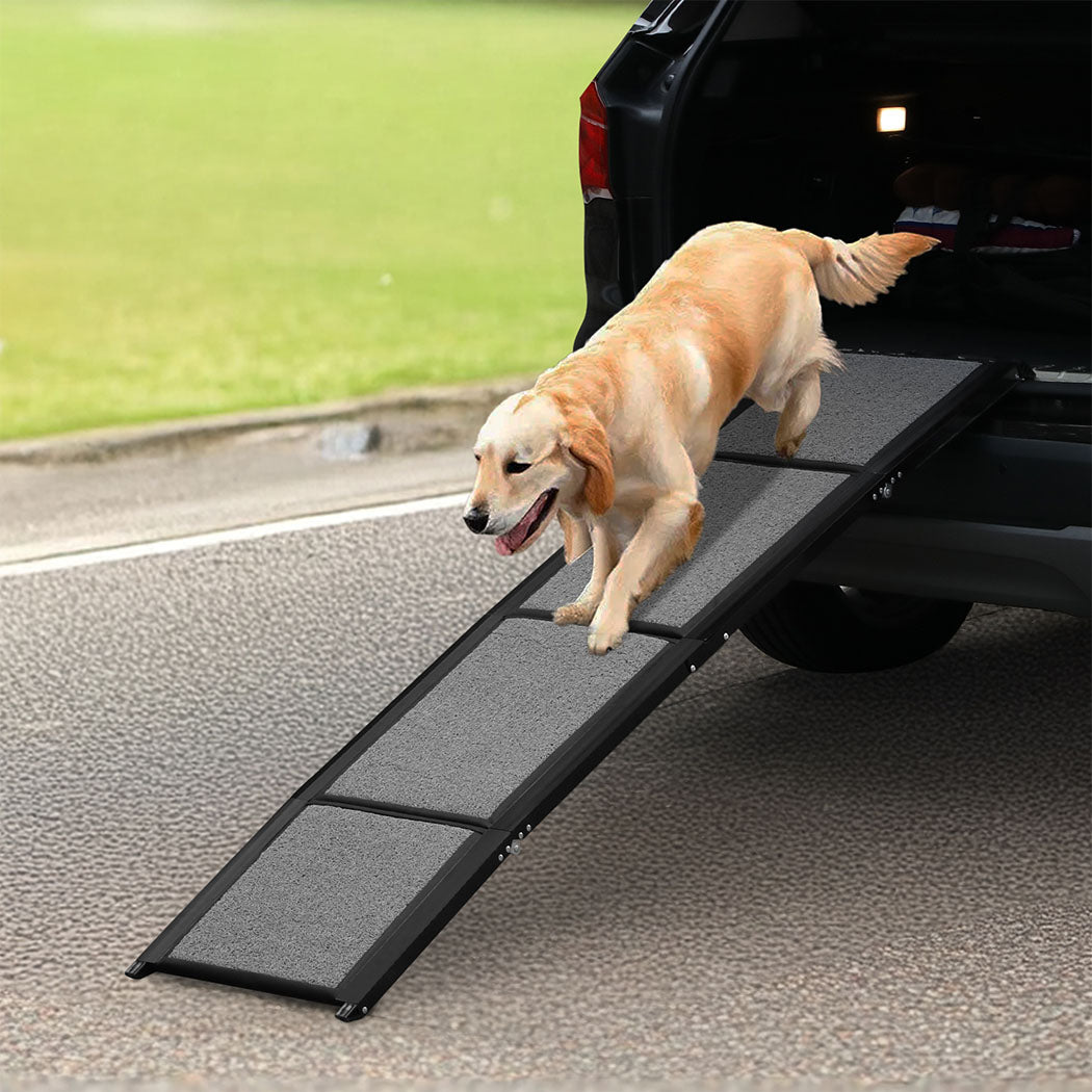 Extra - Long Foldable Dog Ramp 100kg Capacity - Grey - Rivercity House & Home Co. (ABN 18 642 972 209) - Affordable Modern Furniture Australia