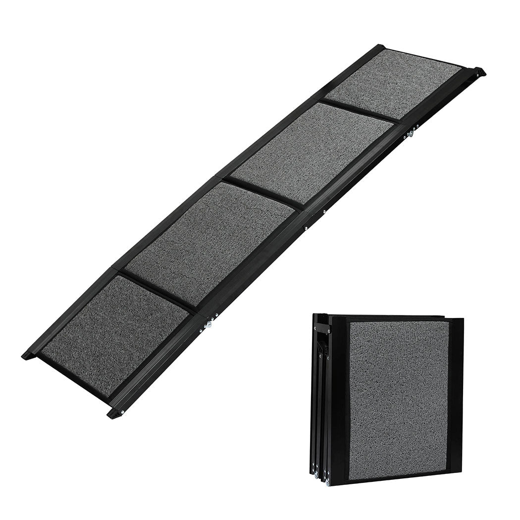 Extra - Long Foldable Dog Ramp 100kg Capacity - Grey - Rivercity House & Home Co. (ABN 18 642 972 209) - Affordable Modern Furniture Australia