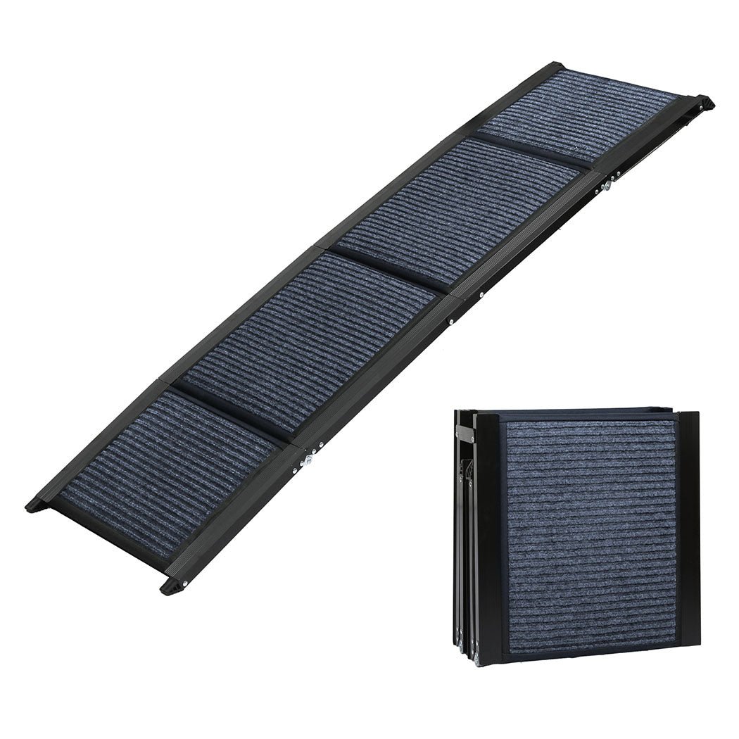 Extra - Long Foldable Dog Ramp with Anti - Slip Surface - Navy - Rivercity House & Home Co. (ABN 18 642 972 209) - Affordable Modern Furniture Australia