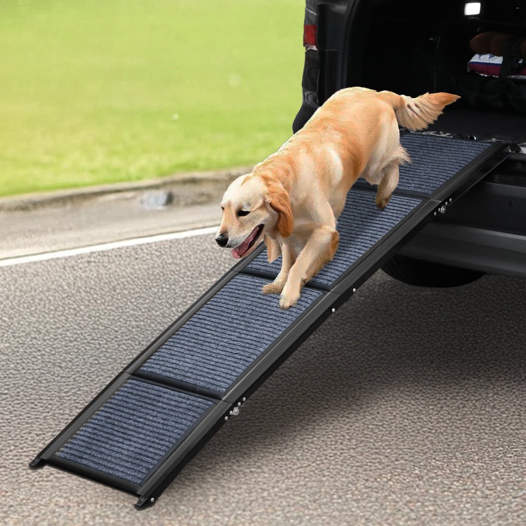 Extra - Long Foldable Dog Ramp with Anti - Slip Surface - Navy - Rivercity House & Home Co. (ABN 18 642 972 209) - Affordable Modern Furniture Australia
