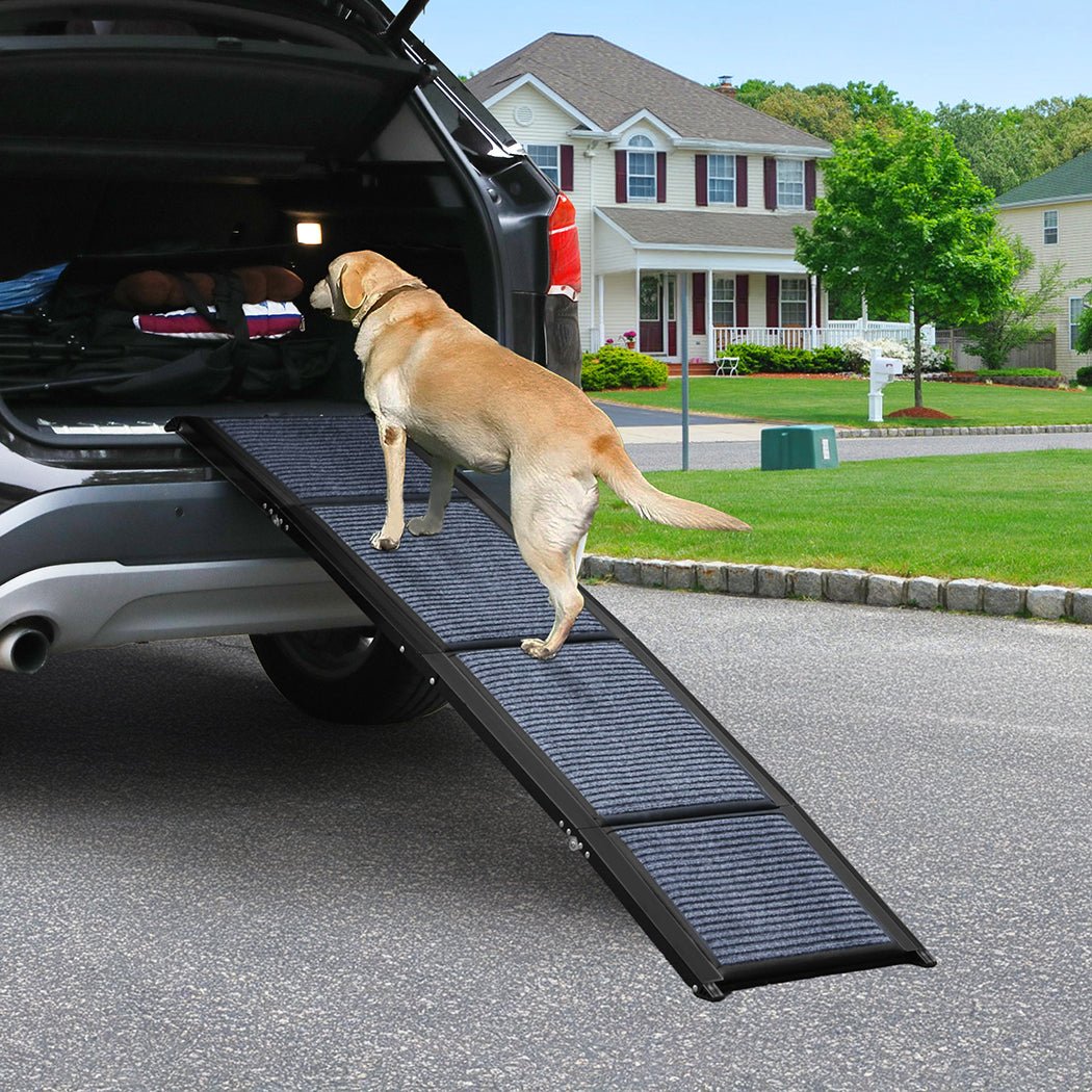 Extra - Long Foldable Dog Ramp with Anti - Slip Surface - Navy - Rivercity House & Home Co. (ABN 18 642 972 209) - Affordable Modern Furniture Australia