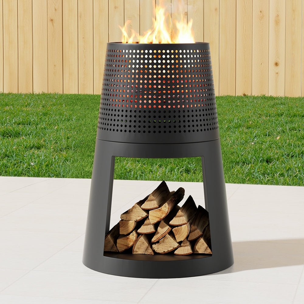 Fire Pit Deep Bowl Iron Outdoor Fireplace - Home & Garden > Firepits > Fire Pits - Rivercity House & Home Co. (ABN 18 642 972 209) - Affordable Modern Furniture Australia
