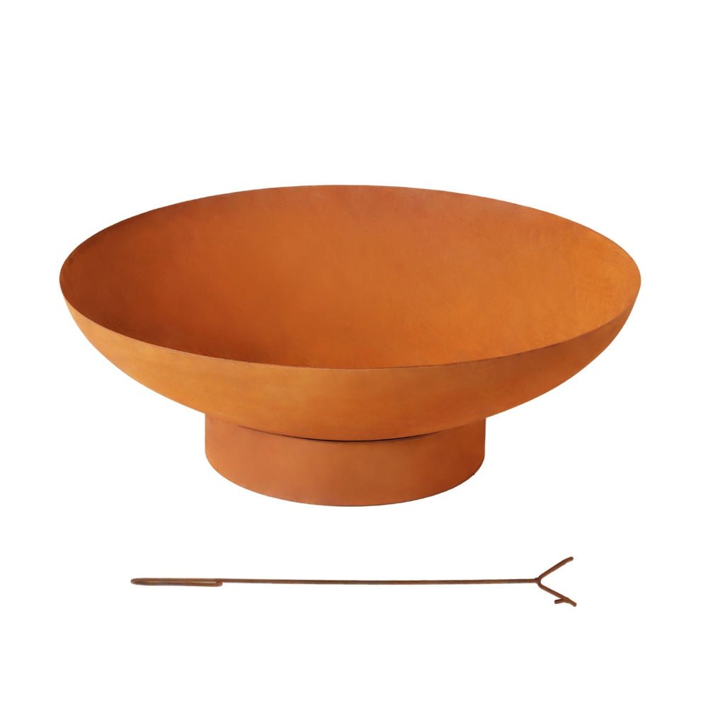 Fire Pit Iron Bowl 80cm Outdoor Patio Fireplace - Home & Garden > Firepits > Fire Pits - Rivercity House & Home Co. (ABN 18 642 972 209) - Affordable Modern Furniture Australia