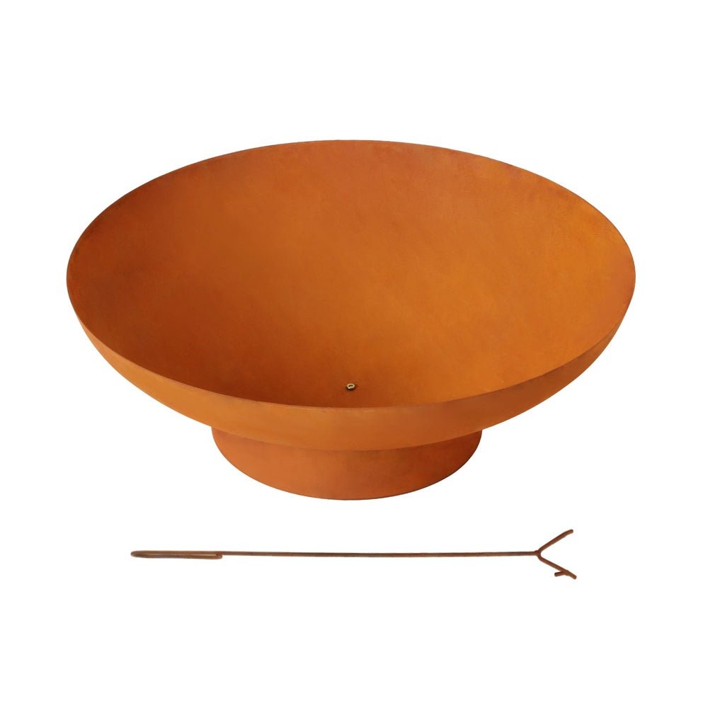 Fire Pit Iron Bowl 80cm Outdoor Patio Fireplace - Home & Garden > Firepits > Fire Pits - Rivercity House & Home Co. (ABN 18 642 972 209) - Affordable Modern Furniture Australia