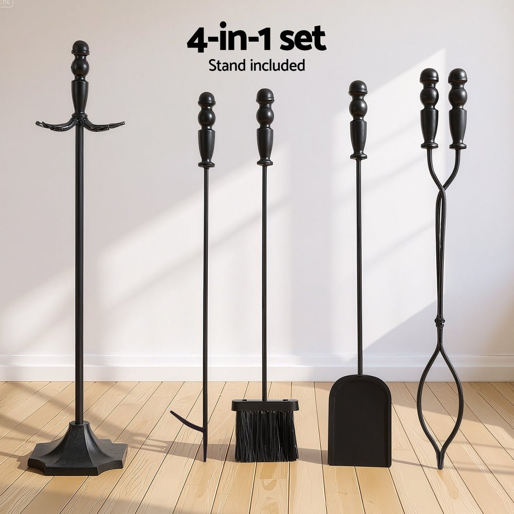 Fire Pit Tool Set 5 PCS - Home & Garden > Firepits > Fire Pit Accessories - Rivercity House & Home Co. (ABN 18 642 972 209) - Affordable Modern Furniture Australia