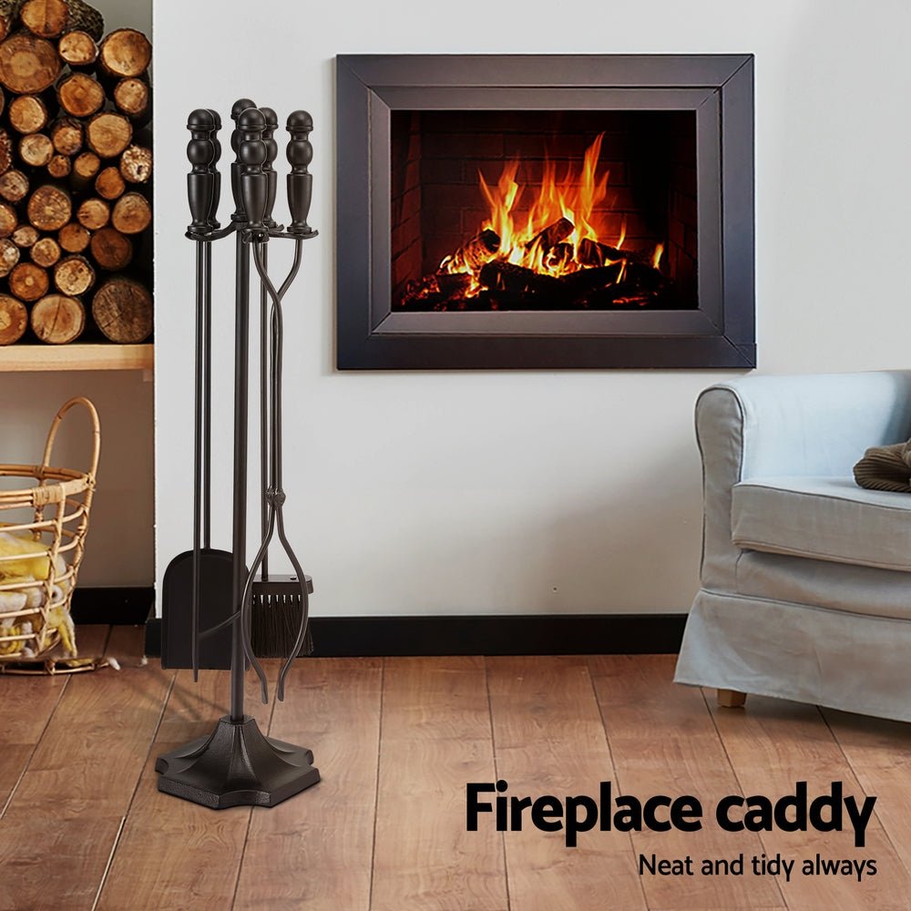 Fire Pit Tool Set 5 PCS - Home & Garden > Firepits > Fire Pit Accessories - Rivercity House & Home Co. (ABN 18 642 972 209) - Affordable Modern Furniture Australia
