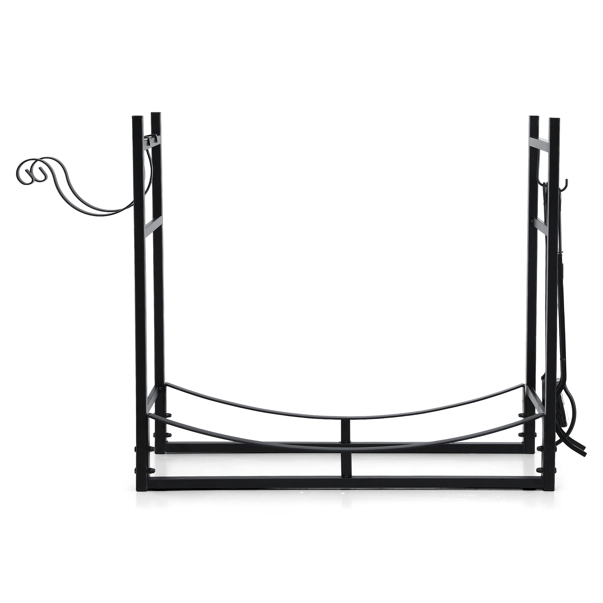 Firewood Rack 84cm Wood Rack Firewood Storage Indoor Outdoor Black - Home & Garden > Garden Tools > Gardening Accessories - Rivercity House & Home Co. (ABN 18 642 972 209) - Affordable Modern Furniture Australia