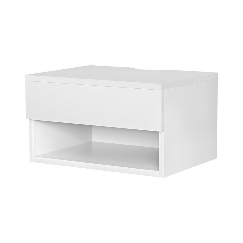 Floating Bedside Table Nightstand Drawer White - Furniture > Bedroom > Bedside Tables - Rivercity House & Home Co. (ABN 18 642 972 209) - Affordable Modern Furniture Australia