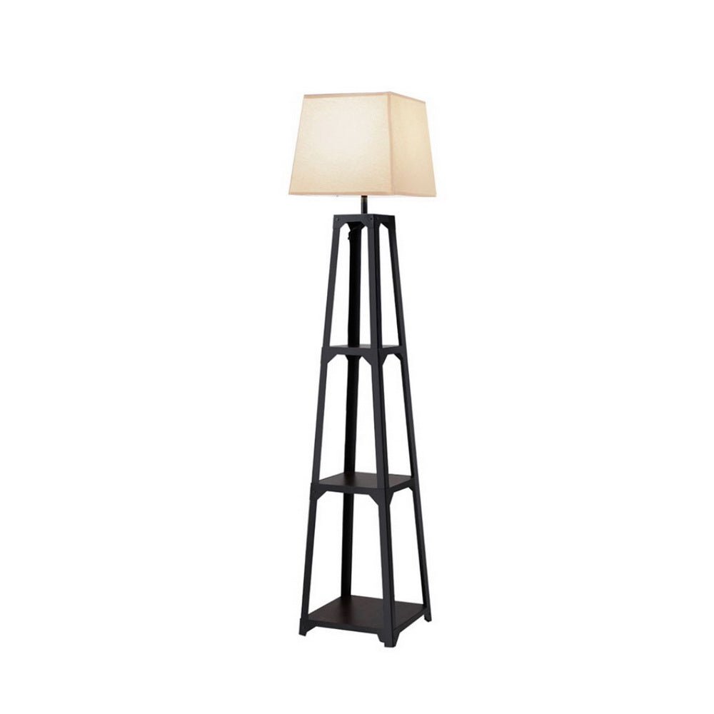 Floor Lamp 3 Tier Shelf Storage LED Light Stand Home Room Vintage White - Home & Garden > Lighting > Floor Lamps - Rivercity House & Home Co. (ABN 18 642 972 209) - Affordable Modern Furniture Australia