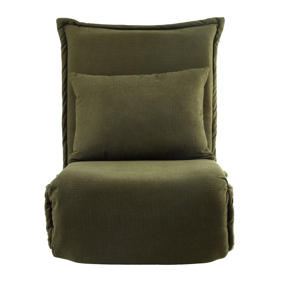 Floor Lounge Sofa Bed Foldable Green - Furniture > Bar Stools & Chairs > Arm Chairs & Recliners - Rivercity House & Home Co. (ABN 18 642 972 209) - Affordable Modern Furniture Australia