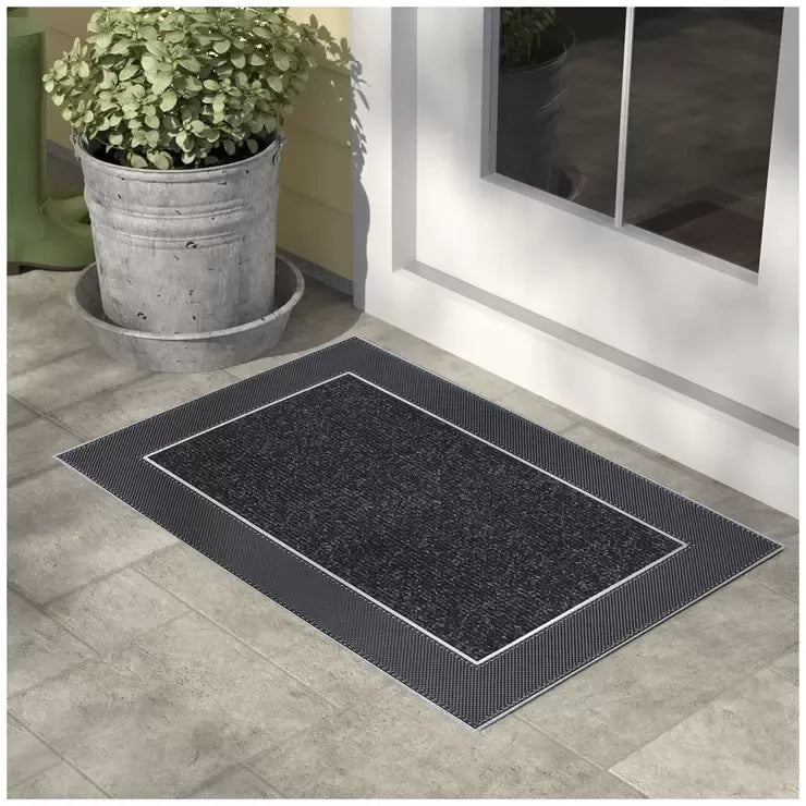 Floor Mat 60 x 90cm Easy to Clean Weather Resistant - Grey - Home & Garden > DIY > Flooring - Rivercity House & Home Co. (ABN 18 642 972 209) - Affordable Modern Furniture Australia