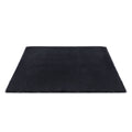 Plush Shaggy Area Rug 200x230cm with Foam Cushioning Anti-Slip - Black