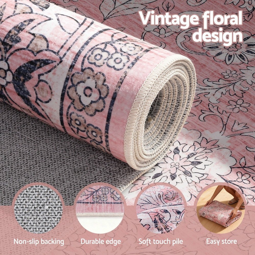Floor Rug 240X340cm Large Washable Area Rug Vintage Living Room Carpet - Home & Garden > Rugs > Floor Rugs - Rivercity House & Home Co. (ABN 18 642 972 209) - Affordable Modern Furniture Australia