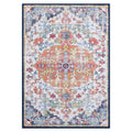 Large 240x340cm Washable Geometric Floor Rug with Anti-Slip Backing - Multicolor
