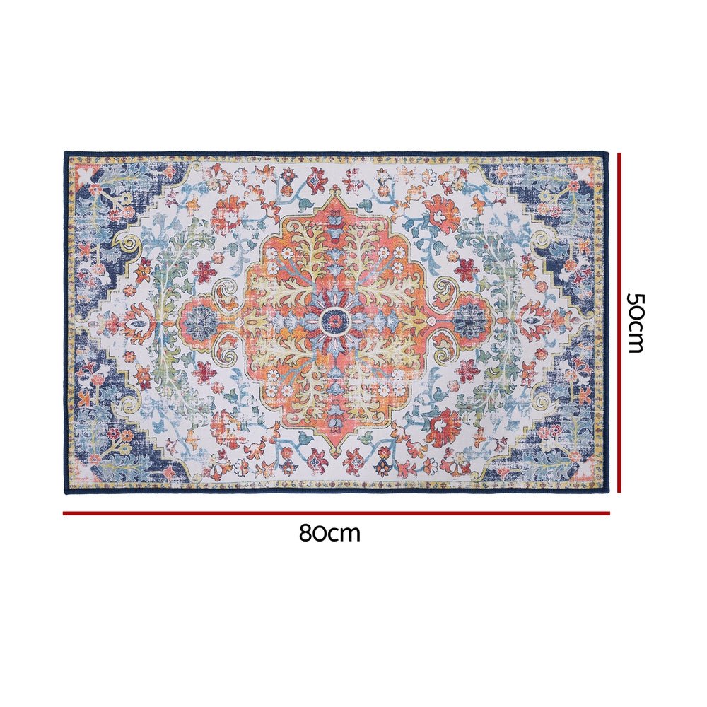 Floor Rug 50X80 Doormat Carpet Short Pile Non - Slip Entryway Mat Bohemian - Home & Garden > Rugs > Floor Rugs - Rivercity House & Home Co. (ABN 18 642 972 209) - Affordable Modern Furniture Australia