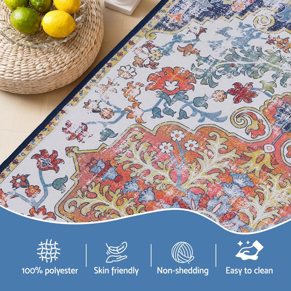 Floor Rug 50X80 Doormat Carpet Short Pile Non - Slip Entryway Mat Bohemian - Home & Garden > Rugs > Floor Rugs - Rivercity House & Home Co. (ABN 18 642 972 209) - Affordable Modern Furniture Australia