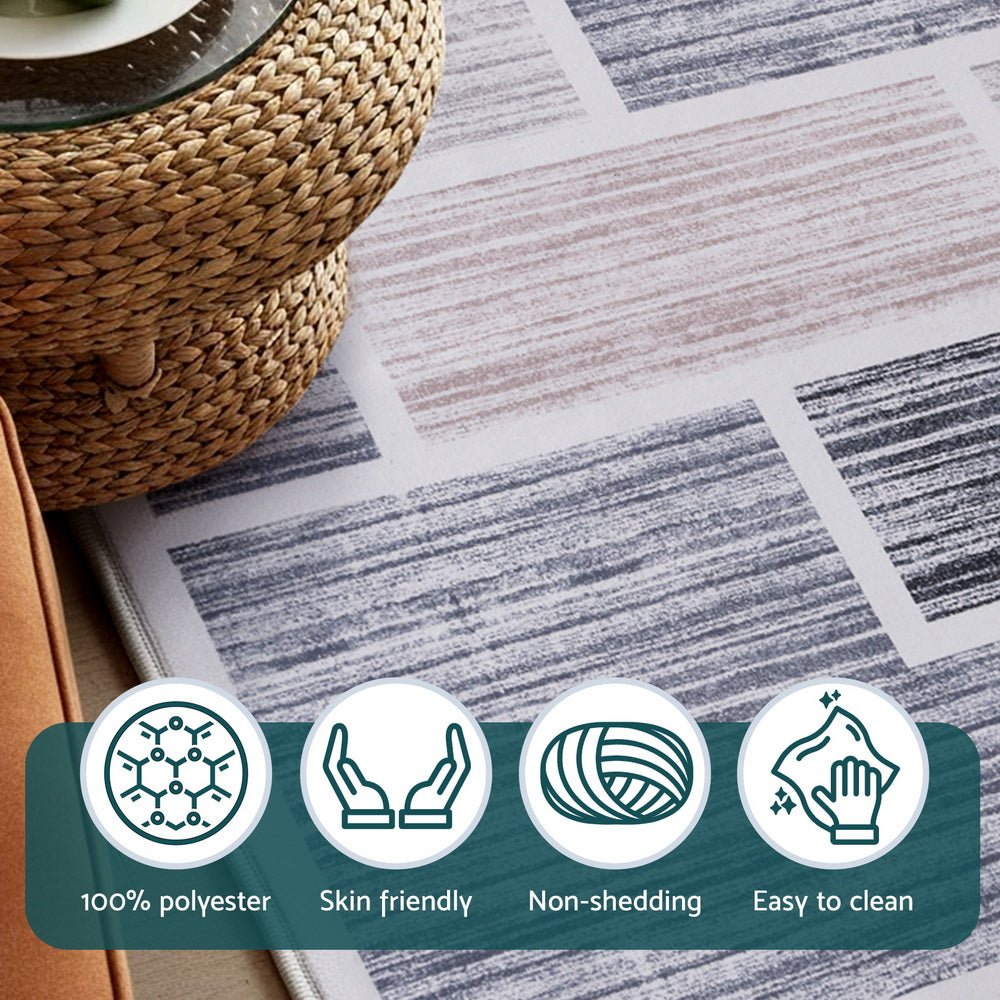 Floor Rug 50X80cm Doormat Soft Velvet Non - Slip Bath Mat Small Modern - Home & Garden > Rugs > Floor Rugs - Rivercity House & Home Co. (ABN 18 642 972 209) - Affordable Modern Furniture Australia