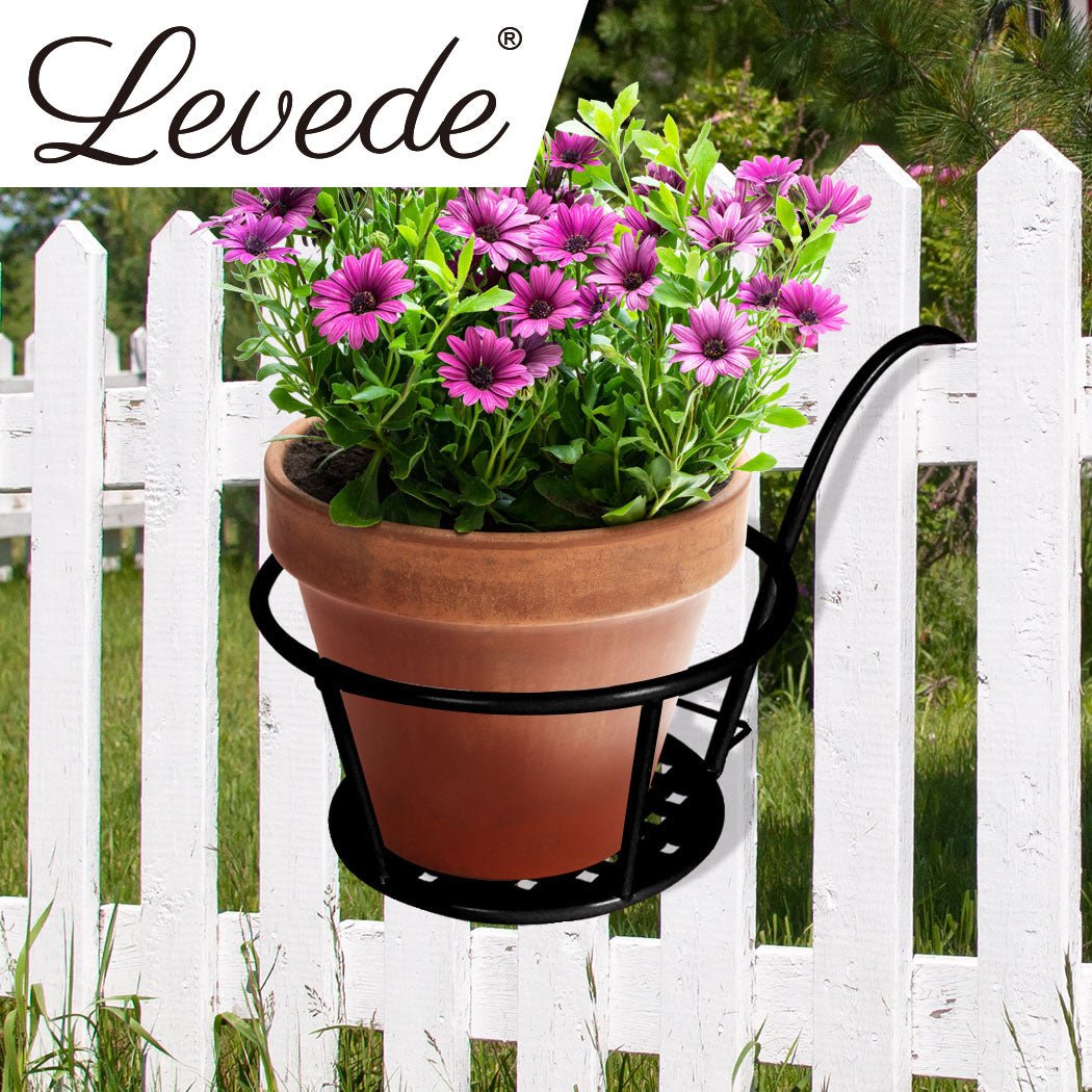 Flower Holder Plant Stand Steel Durable Hook - On Pot Rack - Bronze - Rivercity House & Home Co. (ABN 18 642 972 209) - Affordable Modern Furniture Australia