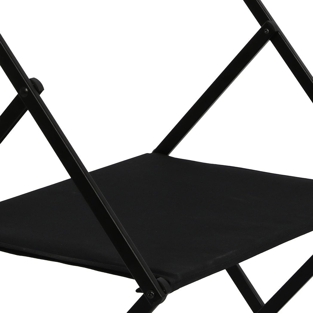Foldable 2 - Layer Camping Storage Shelves with Hooks - Black - Rivercity House & Home Co. (ABN 18 642 972 209) - Affordable Modern Furniture Australia