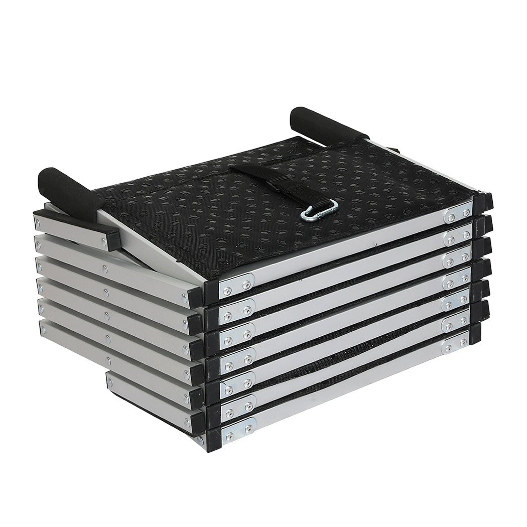 Foldable Adjustable Dog Ramp and Pet Stairs for Car SUV Travel - Black - Rivercity House & Home Co. (ABN 18 642 972 209) - Affordable Modern Furniture Australia