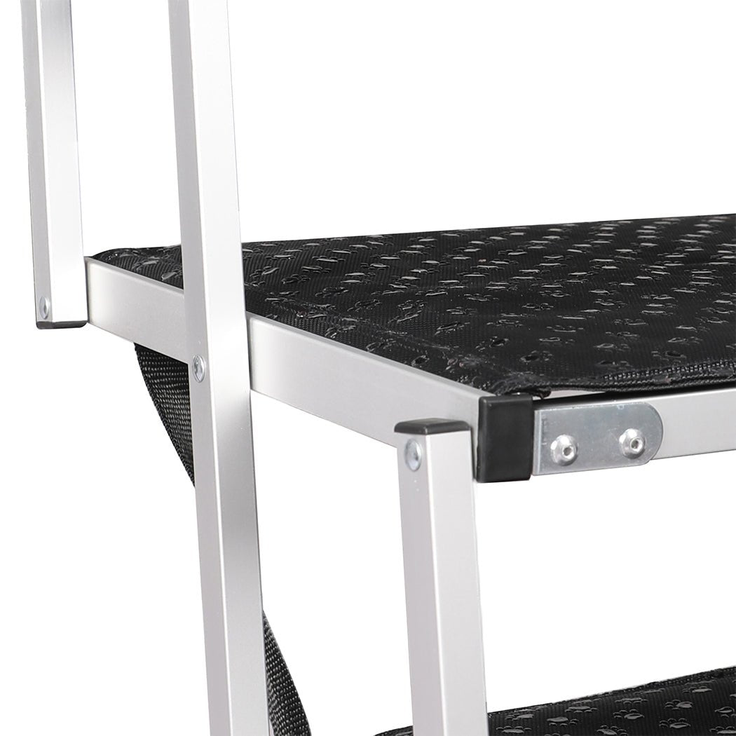 Foldable Adjustable Dog Ramp and Pet Stairs for Car SUV Travel - Black - Rivercity House & Home Co. (ABN 18 642 972 209) - Affordable Modern Furniture Australia