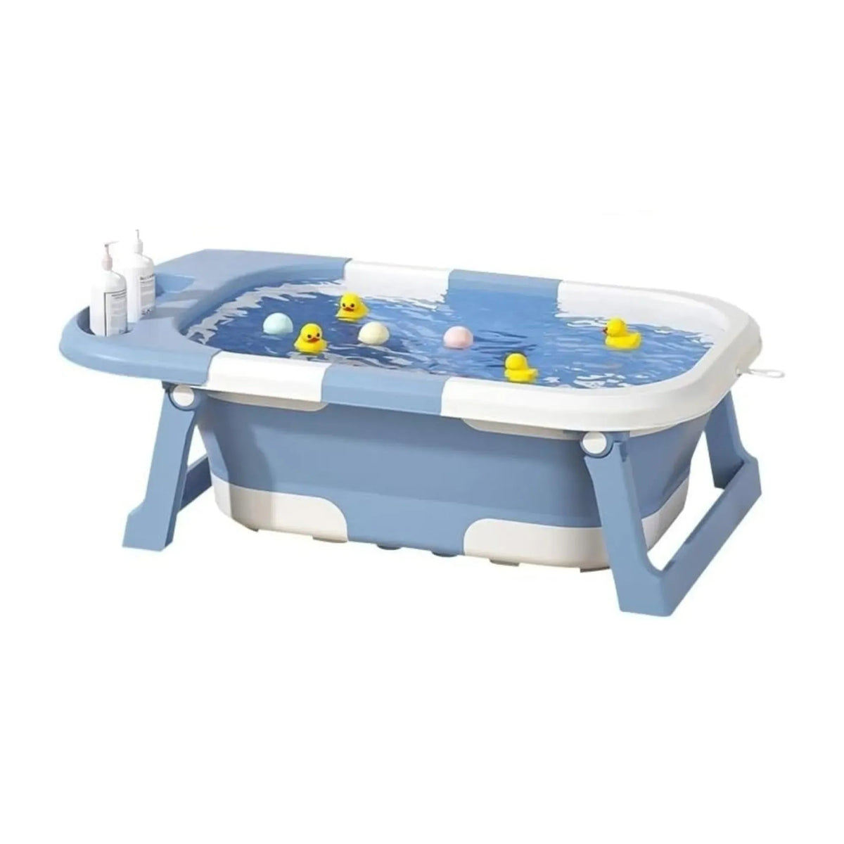 Foldable Baby Bath Tub with Collapsible Toddler Design - Blue - Home & Garden > Bathroom Accessories > Toilet & Bidet Accessories - Rivercity House & Home Co. (ABN 18 642 972 209) - Affordable Modern Furniture Australia