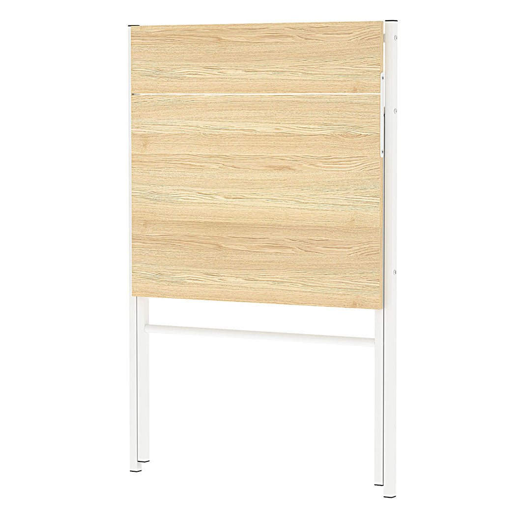 Foldable Computer Desk with Monitor Shelf Office Study Table - Oak and White - Rivercity House & Home Co. (ABN 18 642 972 209) - Affordable Modern Furniture Australia