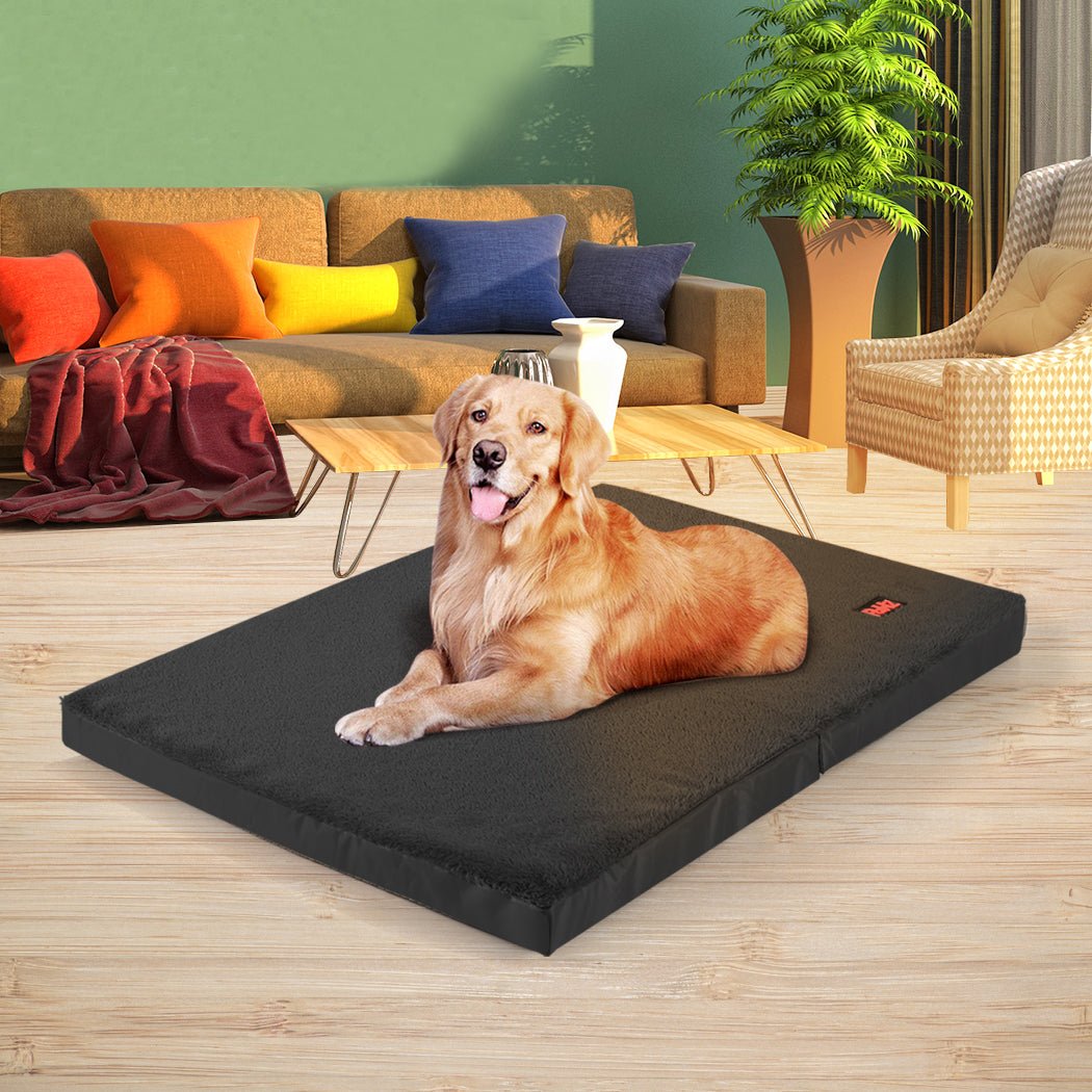Foldable Dog Puppy Bed X - Large - Black - Rivercity House & Home Co. (ABN 18 642 972 209) - Affordable Modern Furniture Australia