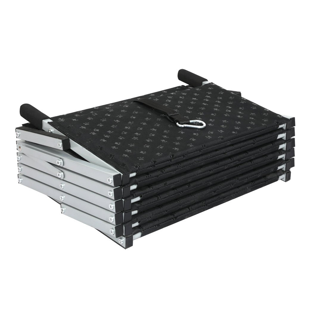 Foldable Dog Ramp Pet Stairs for Car and SUV with Adjustable Height - Black - Rivercity House & Home Co. (ABN 18 642 972 209) - Affordable Modern Furniture Australia