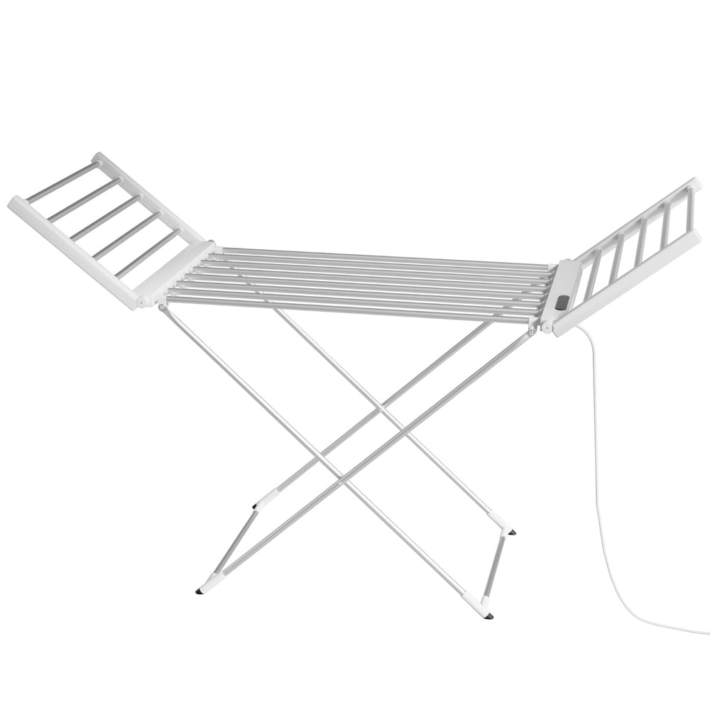 Foldable Electric Heated Towel Rail Rack with 24H Timer - Home & Garden > Laundry & Cleaning > Drying Racks & Hangers - Rivercity House & Home Co. (ABN 18 642 972 209) - Affordable Modern Furniture Australia
