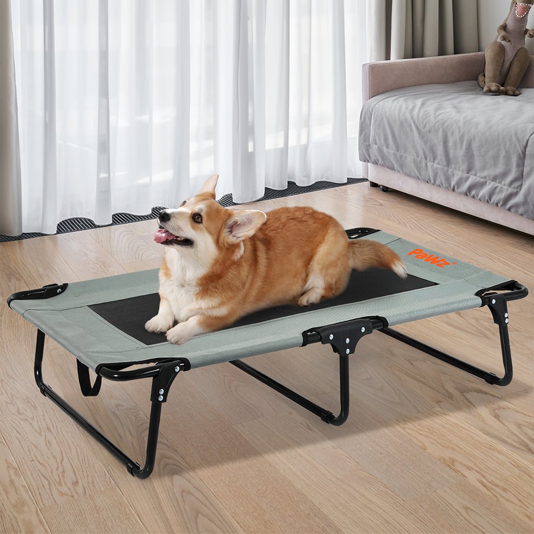 Foldable Elevated Dog Bed Medium Size - Grey - Rivercity House & Home Co. (ABN 18 642 972 209) - Affordable Modern Furniture Australia