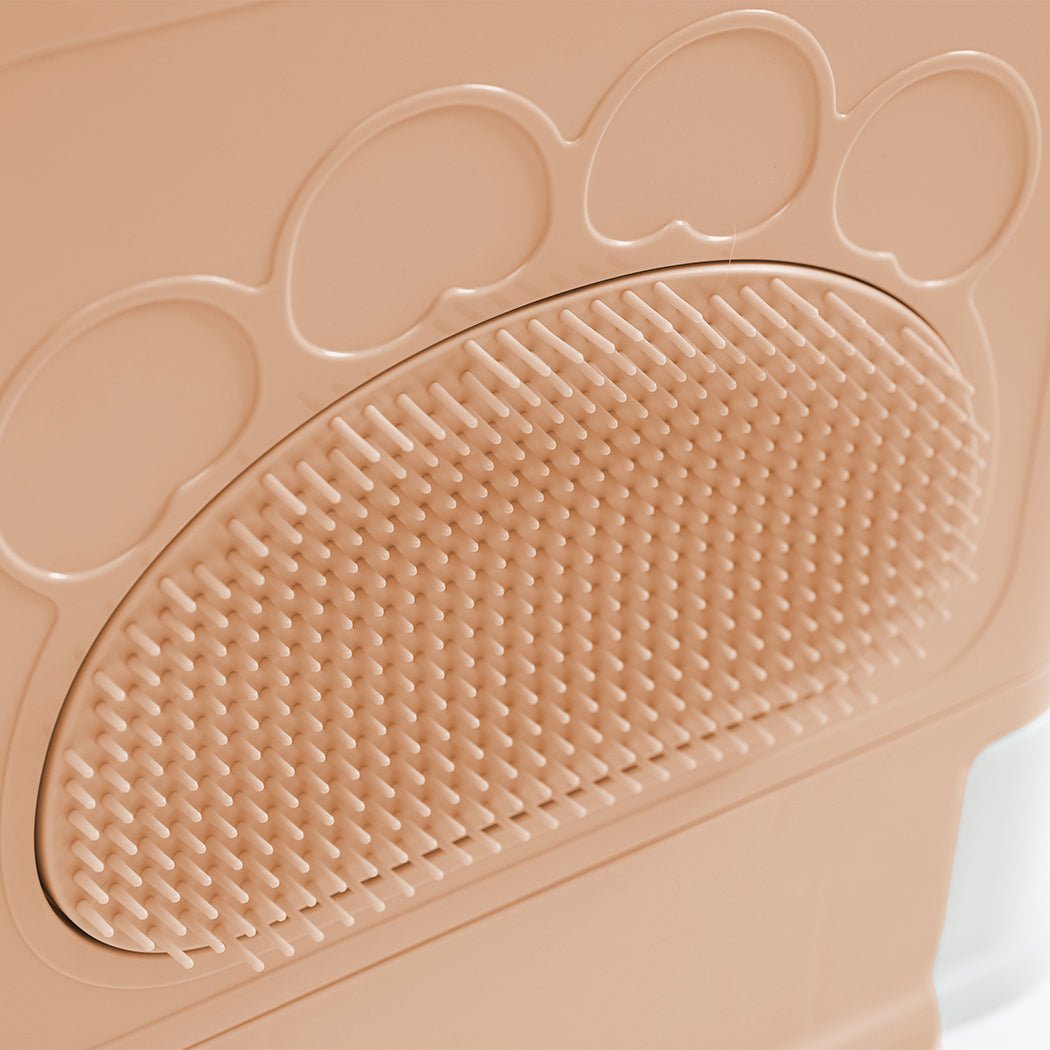 Foldable Enclosed Cat Litter Box with Scoop - Pink - Rivercity House & Home Co. (ABN 18 642 972 209) - Affordable Modern Furniture Australia
