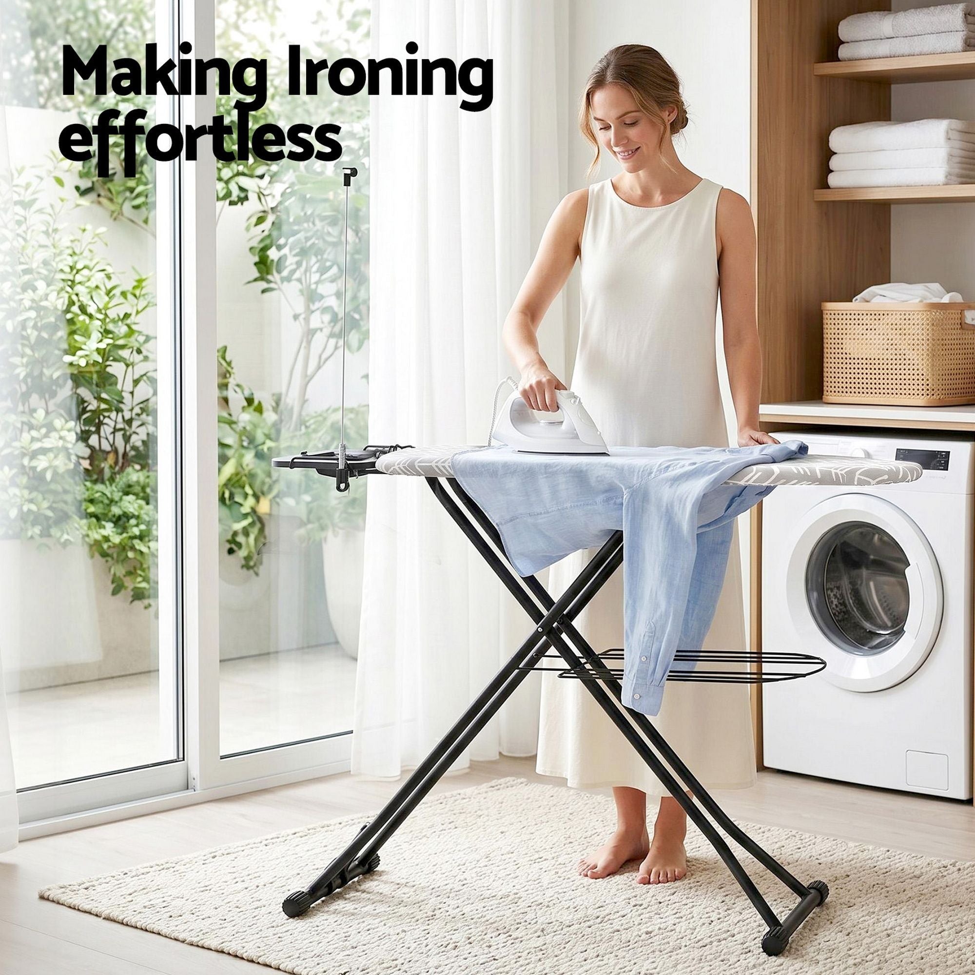 Foldable Ironing Board with Iron Rest Ironing Board for Laundry Room Arrow - Appliances > Washers, Dryers & Irons > Irons & Ironing Systems - Rivercity House & Home Co. (ABN 18 642 972 209) - Affordable Modern Furniture Australia