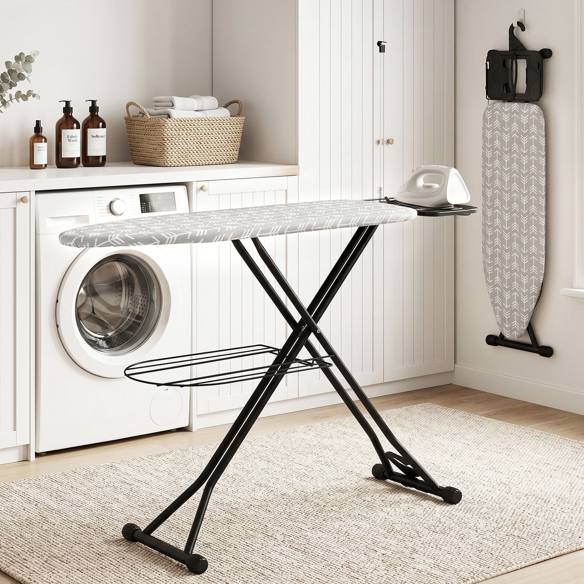 Foldable Ironing Board with Iron Rest Ironing Board for Laundry Room Arrow - Appliances > Washers, Dryers & Irons > Irons & Ironing Systems - Rivercity House & Home Co. (ABN 18 642 972 209) - Affordable Modern Furniture Australia