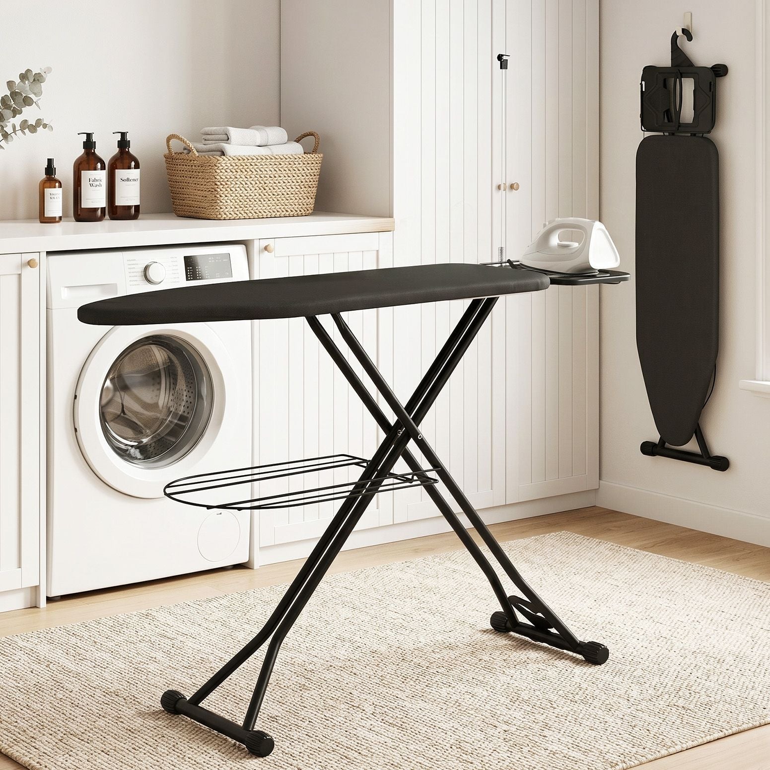 Foldable Ironing Board with Iron Rest Ironing Board for Laundry Room - Appliances > Washers, Dryers & Irons > Irons & Ironing Systems - Rivercity House & Home Co. (ABN 18 642 972 209) - Affordable Modern Furniture Australia