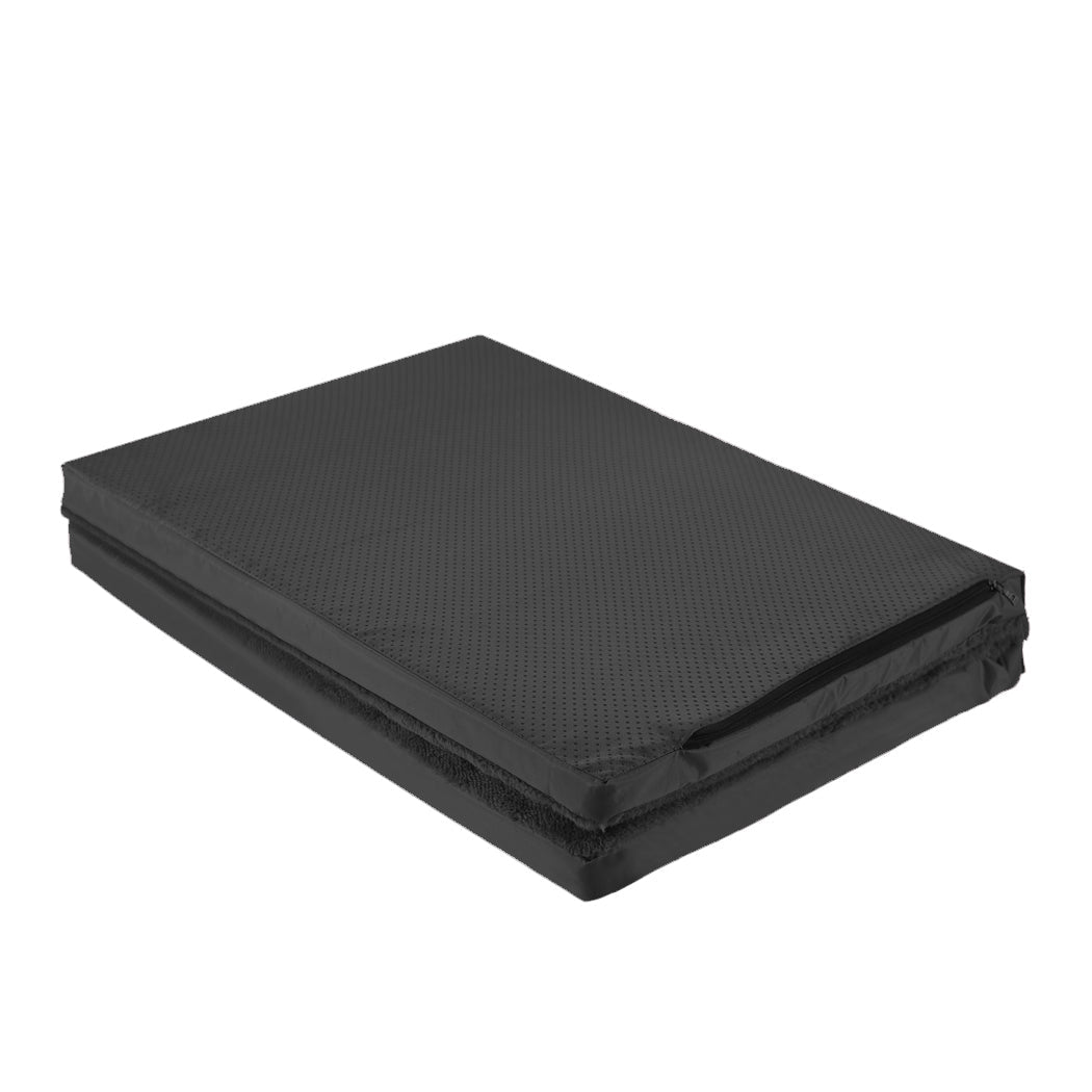 Foldable Large Dog Puppy Bed with Foam Support - Black - Rivercity House & Home Co. (ABN 18 642 972 209) - Affordable Modern Furniture Australia