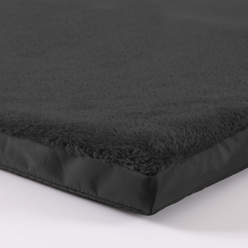 Foldable Large Dog Puppy Bed with Foam Support - Black - Rivercity House & Home Co. (ABN 18 642 972 209) - Affordable Modern Furniture Australia
