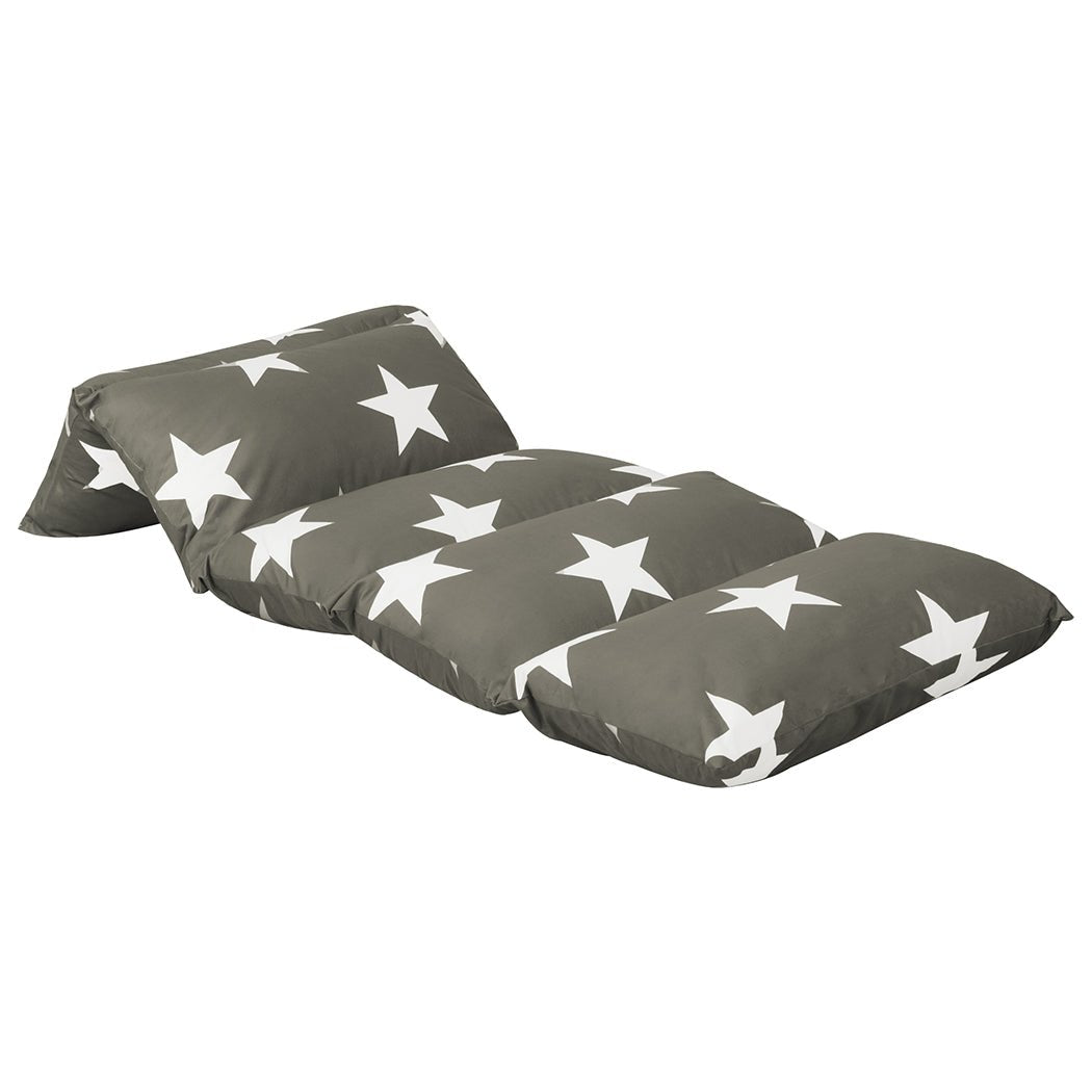 Foldable Large Kids Mattress Pillow - Dark Grey - Rivercity House & Home Co. (ABN 18 642 972 209) - Affordable Modern Furniture Australia