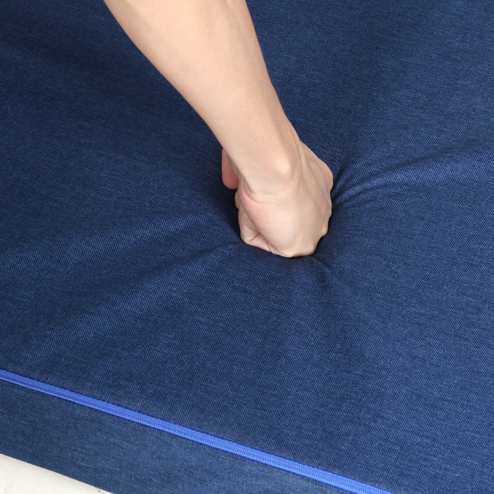 Foldable Mattress Folding Foam Single Blue - Furniture > Mattresses > Single Mattress - Rivercity House & Home Co. (ABN 18 642 972 209) - Affordable Modern Furniture Australia