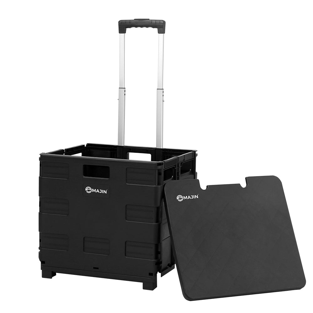 Foldable Shopping Cart Trolley Grocery Basket Rolling Wheel Portable 35KG - Furniture > Dining > Kitchen & Dining Trolleys - Rivercity House & Home Co. (ABN 18 642 972 209) - Affordable Modern Furniture Australia