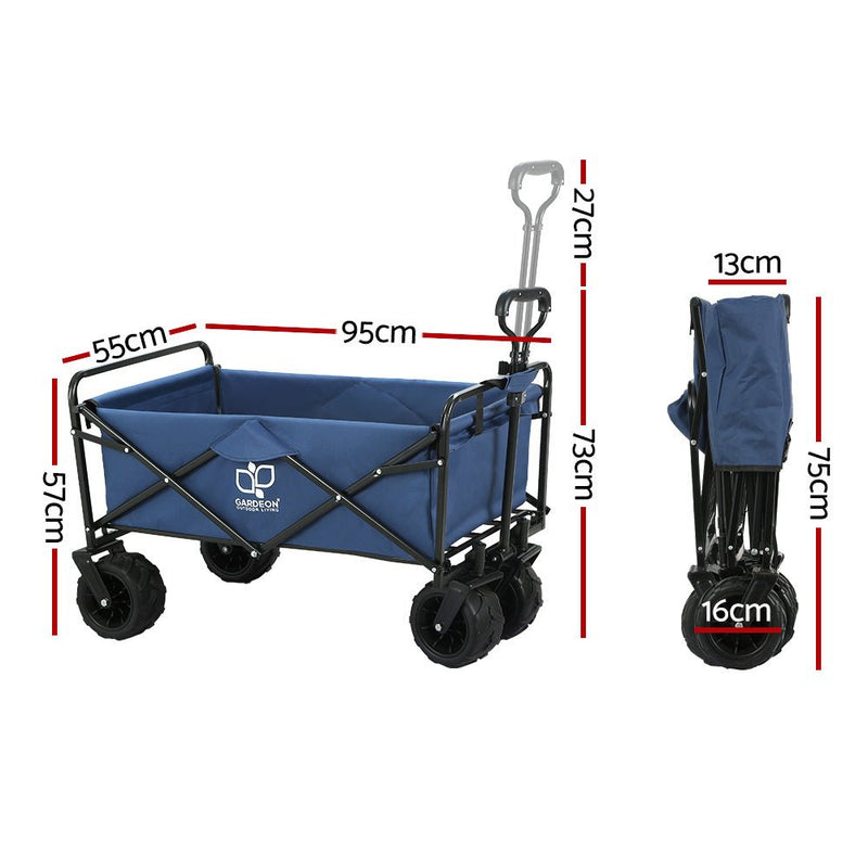 Foldable Wagon Cart Trolley Cart Collapsible Beach Outdoor Garden Cart - Home & Garden > Garden Tools - Rivercity House & Home Co. (ABN 18 642 972 209) - Affordable Modern Furniture Australia