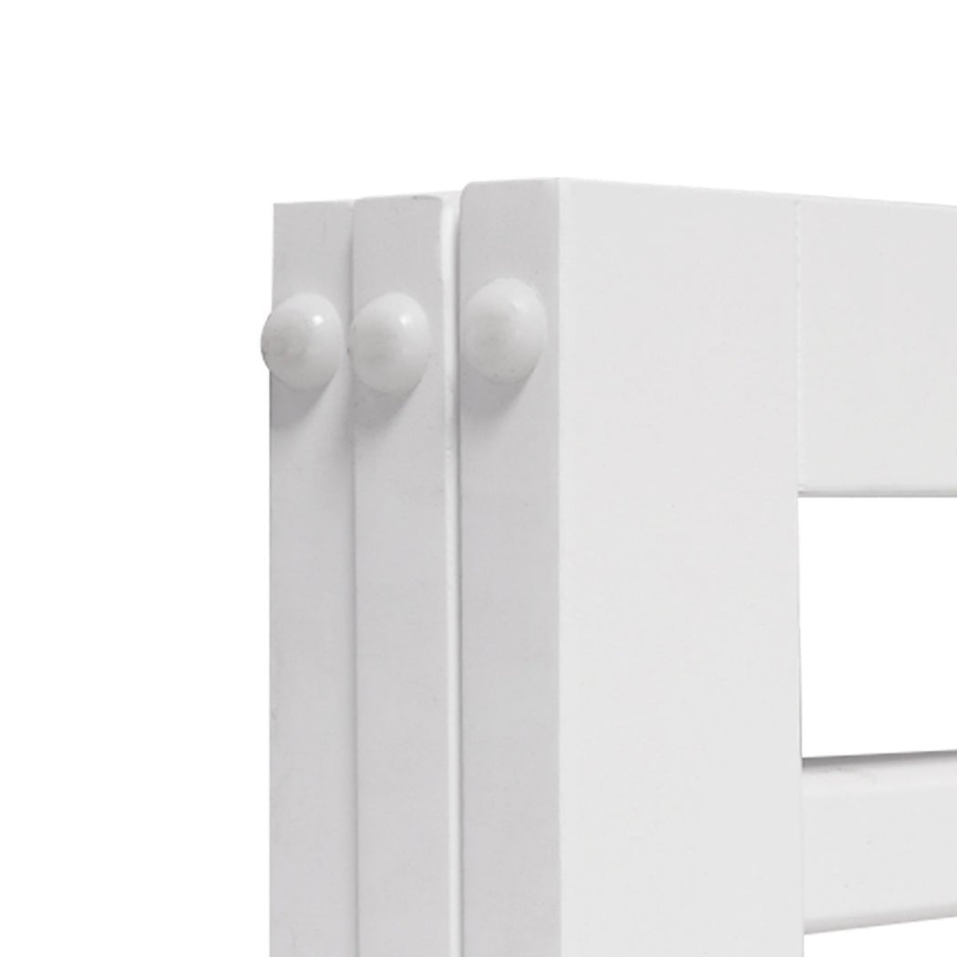Foldable Wooden Pet Gate with Stable Feet and Steel Hinges - White - Rivercity House & Home Co. (ABN 18 642 972 209) - Affordable Modern Furniture Australia