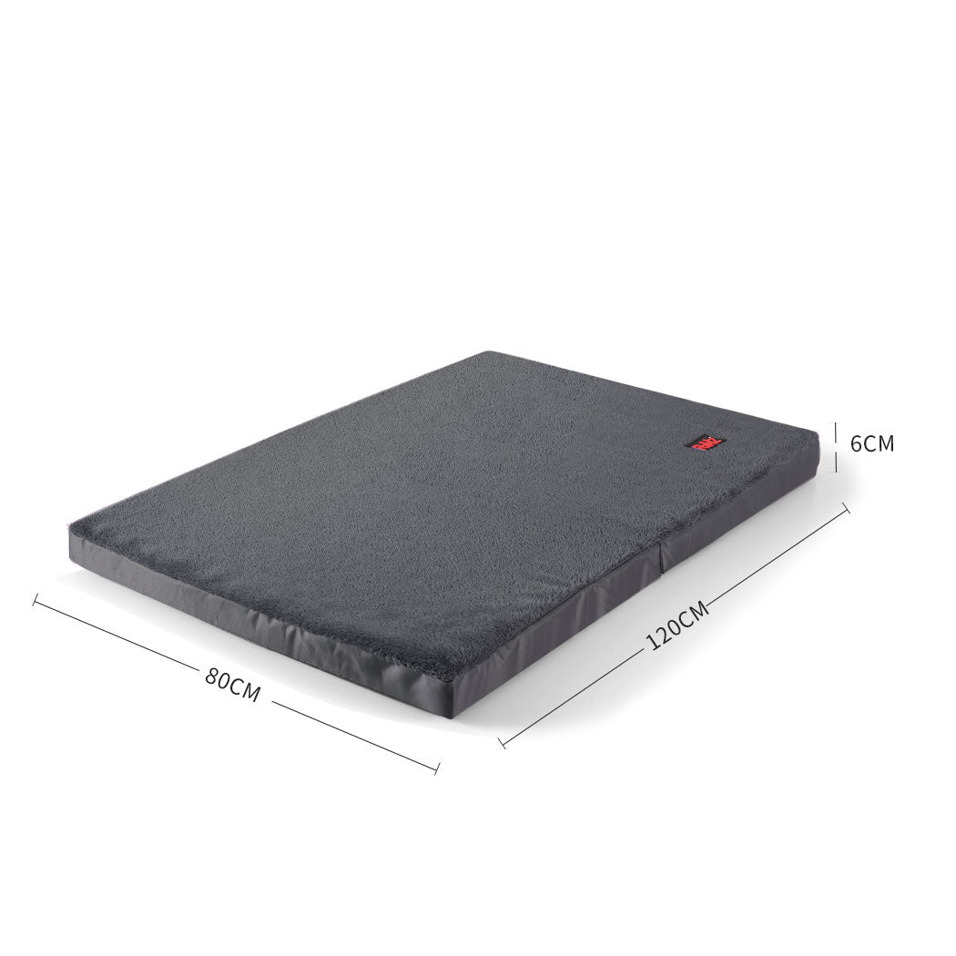 Foldable XXL Dog Puppy Bed with Removable Cover - Grey - Rivercity House & Home Co. (ABN 18 642 972 209) - Affordable Modern Furniture Australia