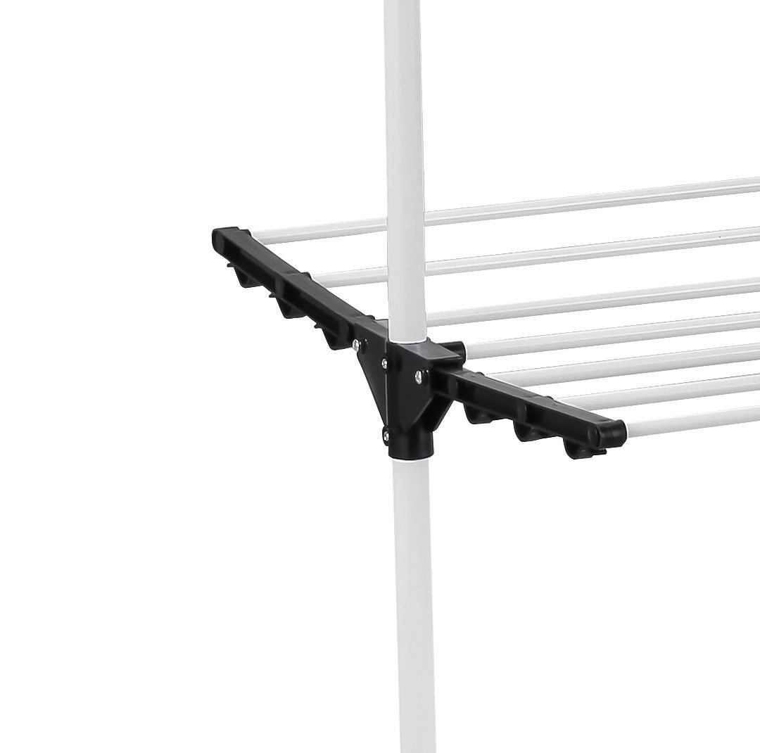 Folding 3 Tier Clothes Laundry Drying Rack with Stainless Steel Tubes for Indoor & Outdoor Home - Home & Garden > Storage > Clothing & Wardrobe Storage - Rivercity House & Home Co. (ABN 18 642 972 209) - Affordable Modern Furniture Australia