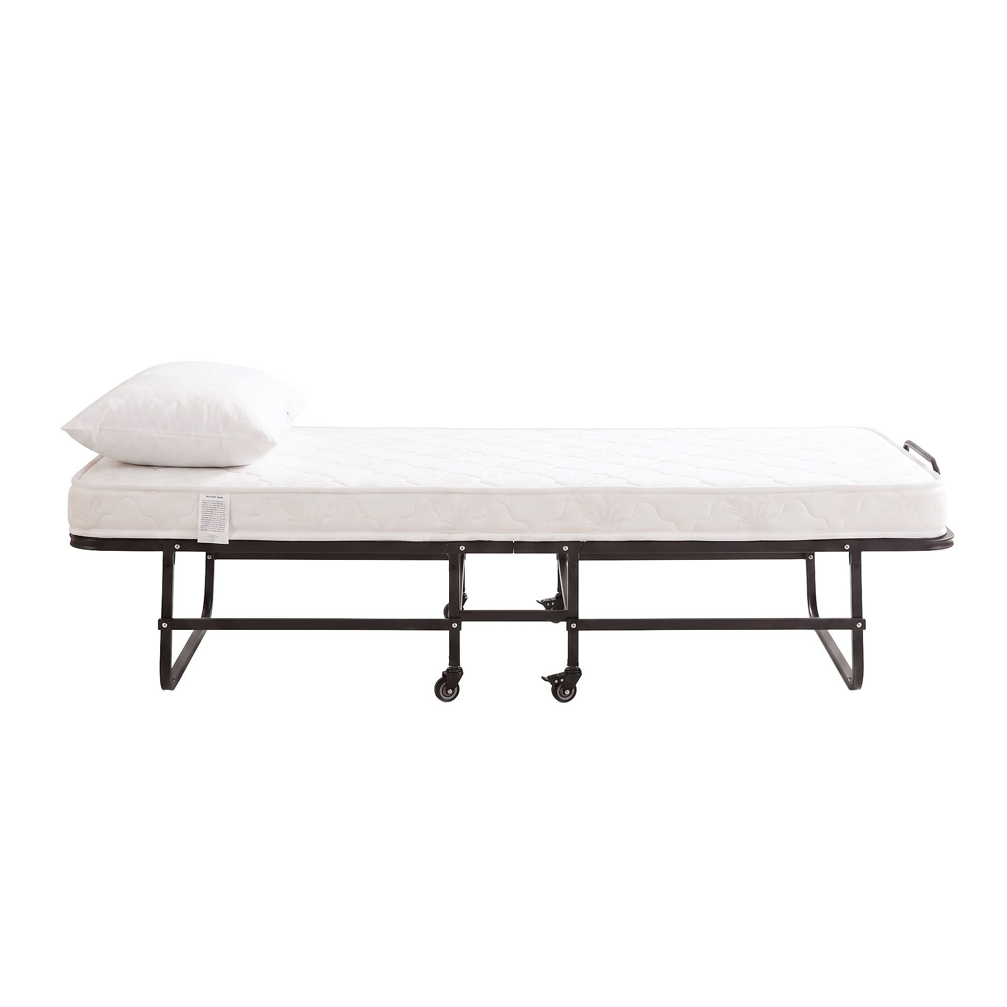 Folding Bed with Mattress, Portable Rollaway 150kg Capacity 190CM - Furniture > Bedroom > Beds & Bed Frames - Rivercity House & Home Co. (ABN 18 642 972 209) - Affordable Modern Furniture Australia