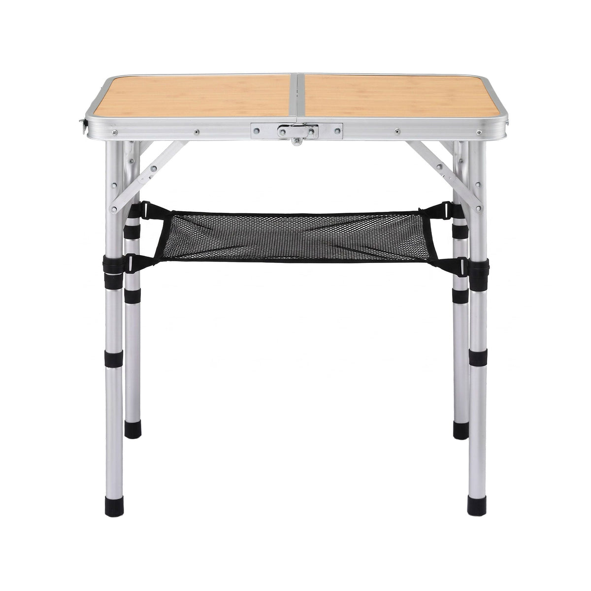 Folding Camping Table 60 x 40 cm Adjustable Height with Wood Grain Top - Outdoor Recreation > Camping > Camp Furniture - Rivercity House & Home Co. (ABN 18 642 972 209) - Affordable Modern Furniture Australia