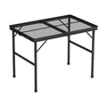 90CM Folding Camping Table Portable Outdoor Picnic BBQ Aluminium - As Shown