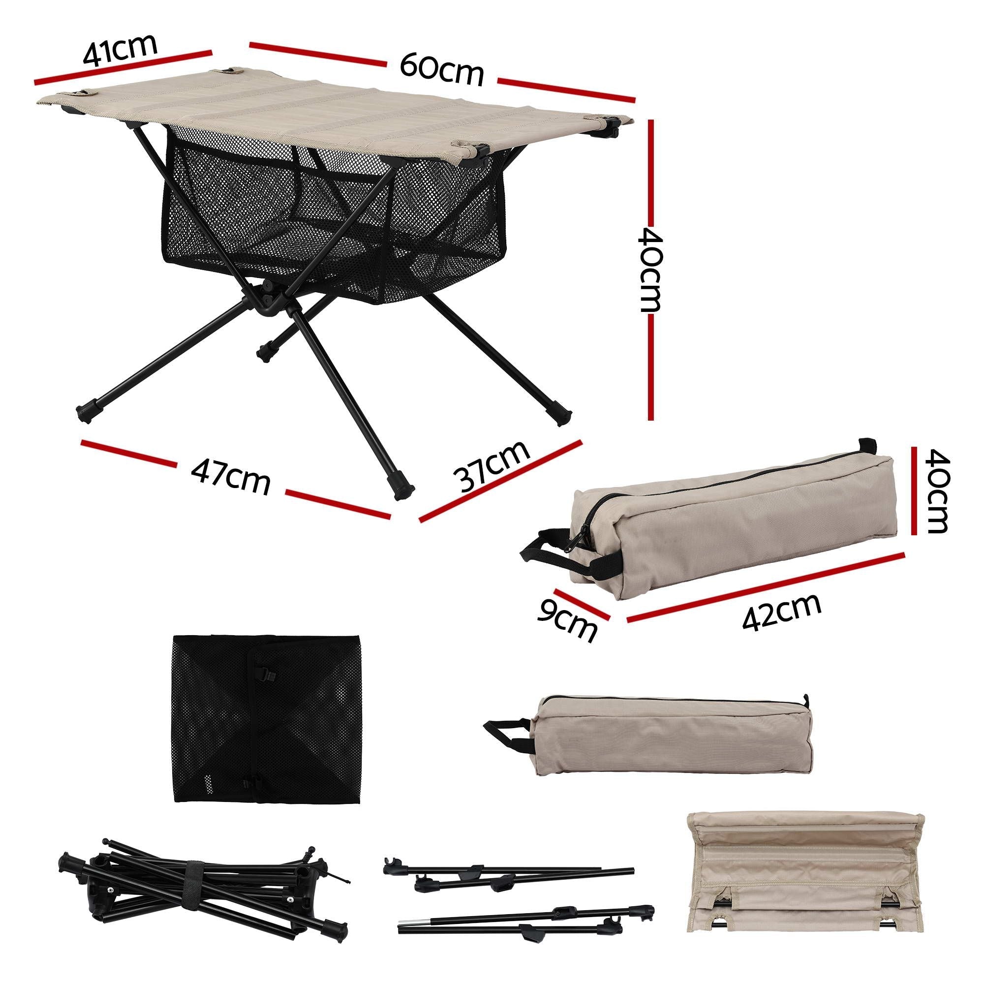 Folding Camping Table Portable Picnic Desk Camp Furniture - Outdoor Recreation > Camping > Camp Furniture - Rivercity House & Home Co. (ABN 18 642 972 209) - Affordable Modern Furniture Australia